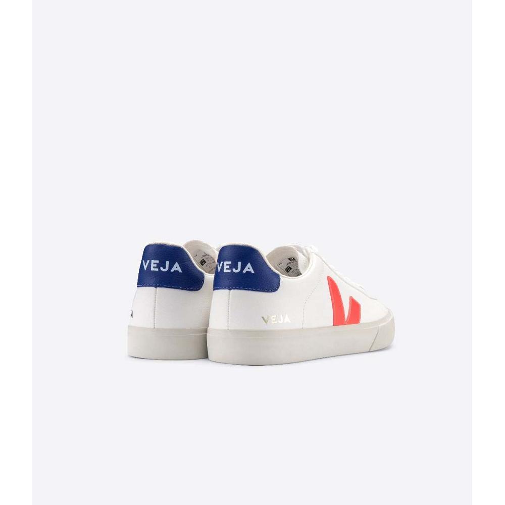 Veja CAMPO CHROMEFREE Low Tops Sneakers Herre White/Orange/Blue | NO 297WNB